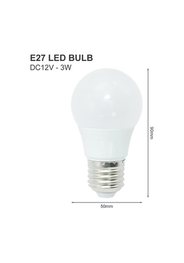 Novahub 5 Adet/grup Dc 12v E27 Smd2835 Sıcak Beyaz 9w Led Işıkları, Titreşimsiz, Ofis/ıç Aydınlatma