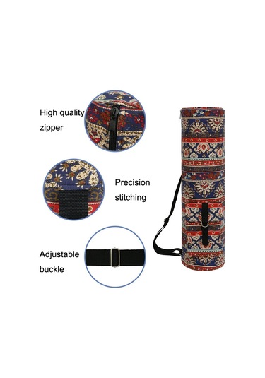 Sones Baskılı Yoga Omuz Sırt Çantası Kalınlaştırılmış Yoga Mat Çantası Spor Salonu Çantası Sıcak Renk