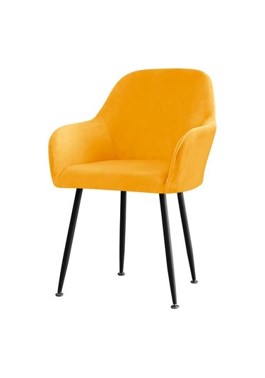 Altın Kadife Streç Koltuk Kapak Elastik Düz Renk Yemek Sandalyesi Kapakları Ev Dekor Yıkanabilir Yüksek Kol Dayama Ofis Koltuğu Slipcovers