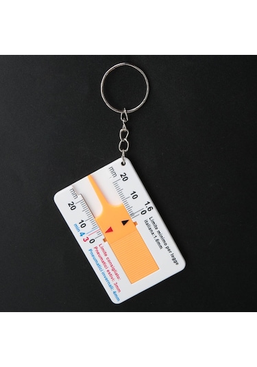 Ximistore9 Plastik Lastik Derinlik Ölçer - 0-20mm Aralığı, 0.1mm Hassasiyet, Taşınabilir Ve Dayanıklı Tasarım