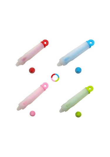 Pembe Silikon Gıda Yazma Kalem Çikolata Dekorasyon Araçları Kek Kalıbı Krem Fincan Kurabiye Pasta Nozulları