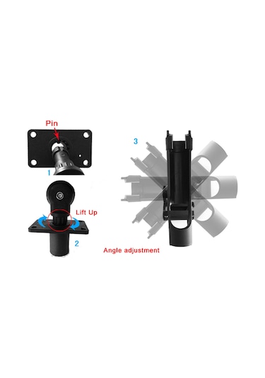 Shineyee Kara Süngerli Plastik Abs Malzeme Denizcilik Balıkçılık Kamışı Tutucu Kayık Ve Kano İçin Dayanıklı Tutucu