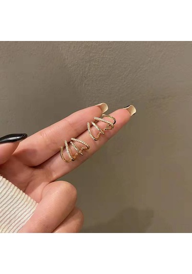 Ximistore9 2022 Yeni Stil Gümüş 925 İğne Kore Kolye, Minimalist Zeka Kadın Küpe, Kaliteli轻奢 Moda Aksesuar, Altın Renk, Toptan Satış Diğer