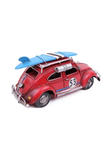 Dekoratif Metal Araba Çerçeveli Vintage Vosvos Hediyelik