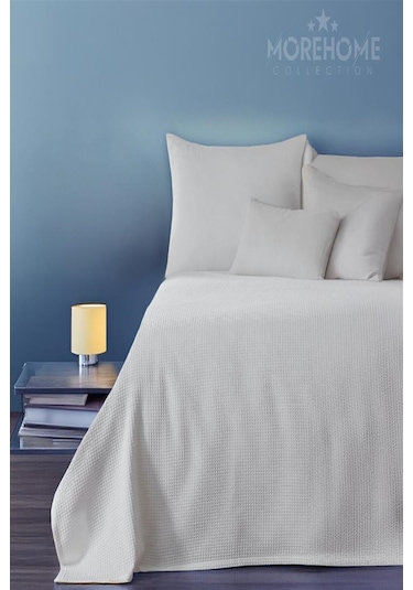 More Home Bal Desenli Tek Kişilik % 100 Pamuklu Pike 175x240 Be