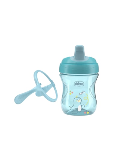 Chicco Yarı Yumuşak Uçlu Bardak Erkek Mavi