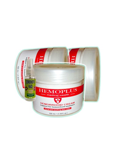 Hemoplus 100 Ml 3 Adet Hemeroid Ba.sur Kremi + 30 Ml Çörek Otu Ağrı Dindirici Yağ