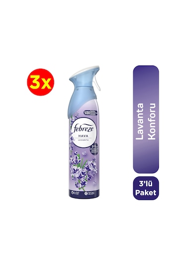 Febreze Lavanta Hava Ferahlatıcı Sprey Oda Kokusu 3 x 185 ML