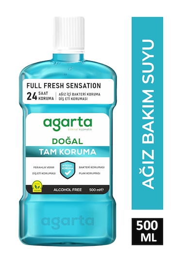 Agarta Tam Koruma Alkolsüz Ağız Bakım Suyu 500 ML