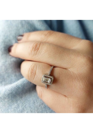 Altınbeyı Baget Taşlı Altın Yüzük 14 Ayar 2.04 Gram Abyyzk0144