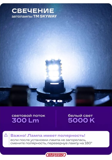 Skyway W5w 2 Adet Led Araba Lambası 241408565