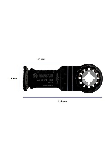 Bosch Aız 32 Epc Ahşap İçin Daldırmalı Raspa Bıçağı