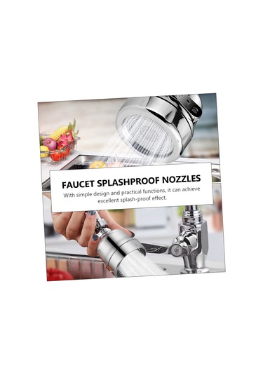 Kontonty 2 Adet Musluk Duş Mutfak Musluğu Musluğu Dönen Musluk Gümüş