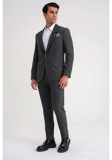 C 724 Ceket Comfort Füme Füme