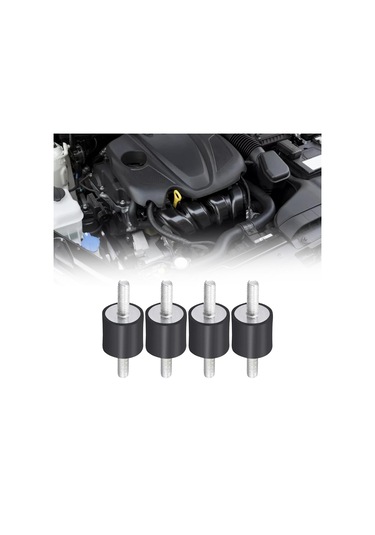 Suntek 4 Adet Kauçuk Montaj Amortisörü Bağlar Otomobil Su 30mmx30mm-m8