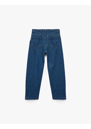 Koton Pamuklu Rahat Kesim Denim Pantolon Orta İndigo 6wkb40002td Indigo