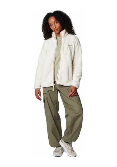 Columbia West Bend Tam Fermuarlı Iı Kadın Polar Üst Ekru Ak5171 001