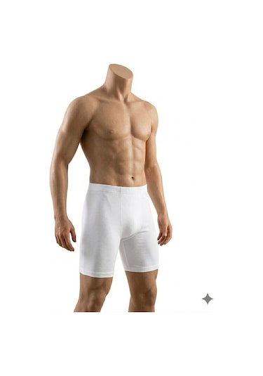 Güryıldız Erkek Uzun Likralı Boxer 14828 Beyaz
