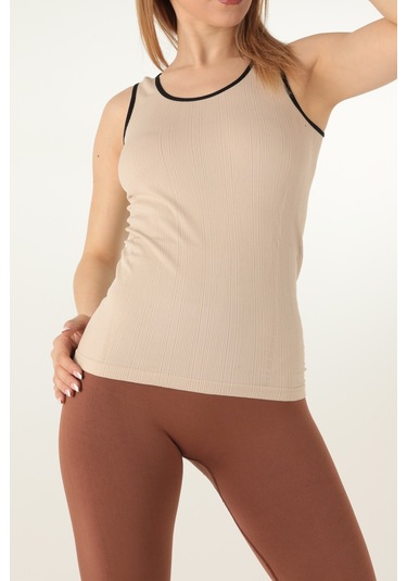 Gigotto Kadın Seamless Fitilli Atlet 001