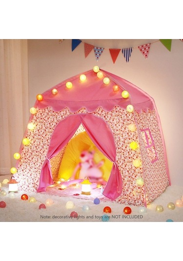 Novahub Büyük Prenses Şatosu Oyun Çadırı - Taşınabilir Çantalı İç Ve Dış Mekan Kullanımı, Çok Renkli Taşınabilir Çantayla Çok Renkli