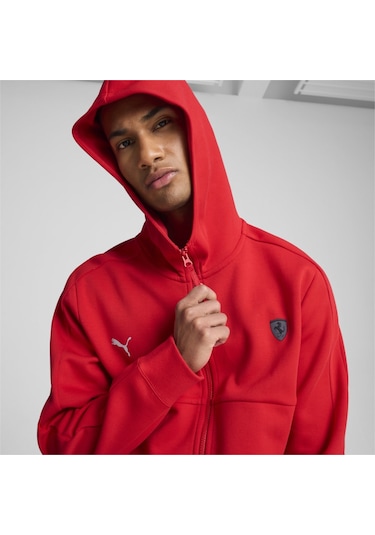 Puma Ferrari Style Sweat Sweatshirt Kırmızı 62709402 Erkek 001