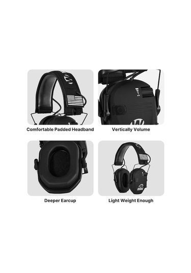 Gebibd Kulaklıklar Aktif Gürültü Azaltma Katlanabilir Avcılık İşitme Koruması Elektronik Kulak Koruması Atış İçin Diğer