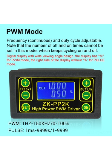 Aubyhe Yüksek Güçlü Pwm Sürücü - Motor/led/solenoid Valf Hız Ve Parlaklık Kontrolü, Frekans/duty Cycle/ayarlı Darbe Sayısı, 3.3-30v, 8a