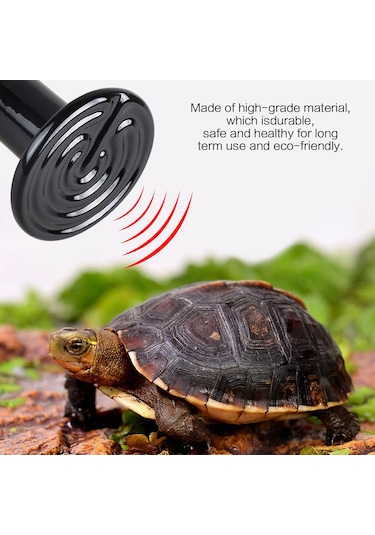 Mufunye E27 Seramik Isıtıcı Lambası Av Kuşları İçin 220v 150w Ab Şarjı Siyah Siyah