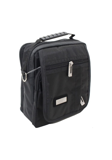 Seventeen 2248 Poly Kulplu Omuz Askılı Erkek Portföy Çanta-Siyah