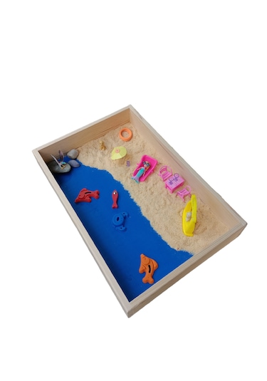 Eğitici Ahşap Kum Tepsisi Büyük