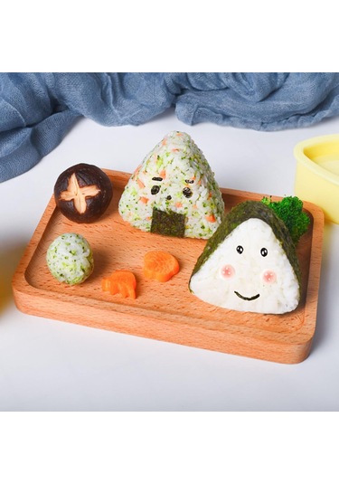 Pxcl Suşi Kalıbı, 2 Parça Suşi Kalıbı Seti, Kendin Yap Kalıp, Üçg Sarı