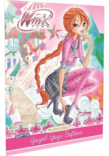 Gıpta Winx Güzel Yazı Defteri Tel Dikiş Karışık Kapak A4 40 Yaprak