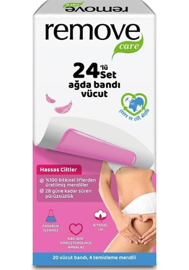 Remove Hassas Cilt Yüz Ağda Bandı 24'lü