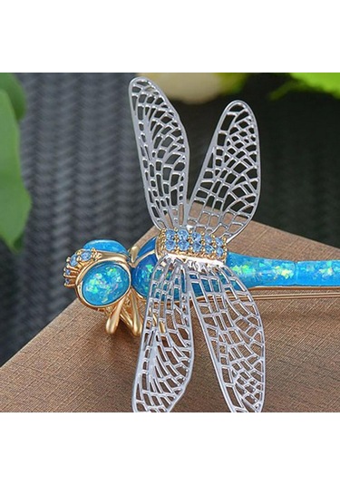 Homyl Renkli Kadın Yusufçuk Korsaj Yeni Bayan Düğün Mavi Mavi