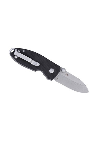 Crkt Squid Xm Button Lock G10 Black Kamp Çakı Siyah
