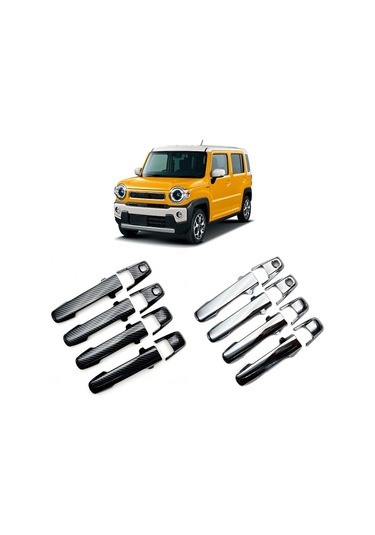 Besthome1 Suzuki Hustler Için Mr52s/mr92s 2020-2022 Araç Karbon Fiber Kapı Kapağı Kapak Trim Dekora