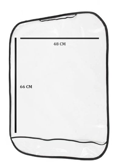 Mc.Pierobaby Araba Koltuk Arkası Koruyucu Şeffaf Kılıf  2 Adet