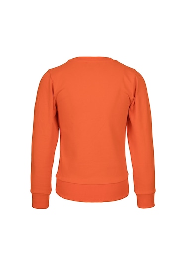 Brz Kids Baskılı Kız Çocuk Sweatshirt-turuncu Turuncu