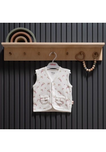 Tiffany Baby Purple Grape Theme Yelek 47005 Ekru