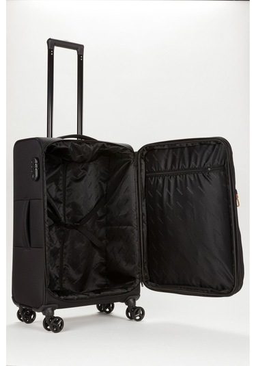 Unisex Kabin Boy Kumaş Valiz 028-03 Siyah