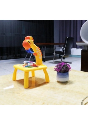 Zürafa Tasarımlı Projeksiyonlu Boyama Tahtası