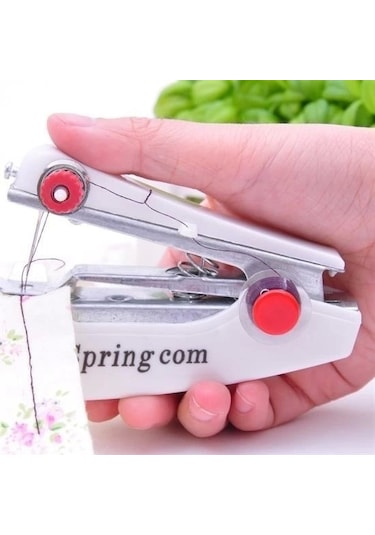 Spring Come Mini Kolay Seyehat Ve Ev Tipi El Dikiş Dikme Makinası Çok Renkli