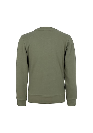 Brz Kids Palmiye Baskılı Kız Çocuk Sweatshirt-haki Haki