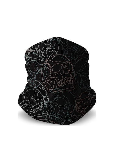 Musclecloth Çok Amaçlı Boyunluk Skull Çok Renkli