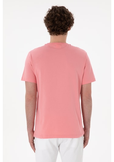 U.S. Polo Assn. Erkek Regular Fit Bisiklet Yaka Pembe Basic Tişört 50305928-VR041 U.S. Polo Assn. Erkek Regular Fit Bisiklet Yaka Pembe Basic Tişört 50305928-VR041