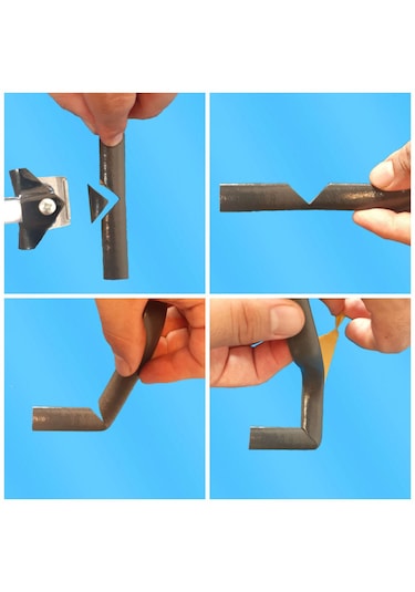 Atlastek Metal Raduslu Köşe Açılı Conta Bant Kesme Makas