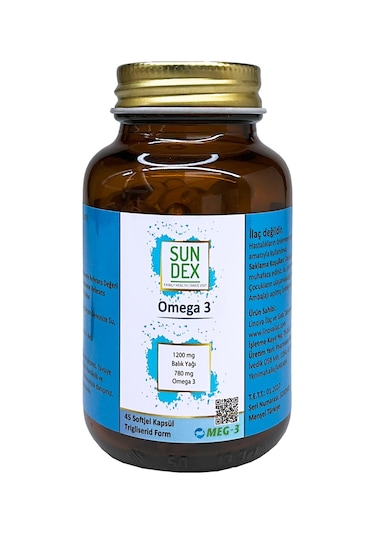 Sundex Omega 3 1200 MG 45 Softjel Kapsül