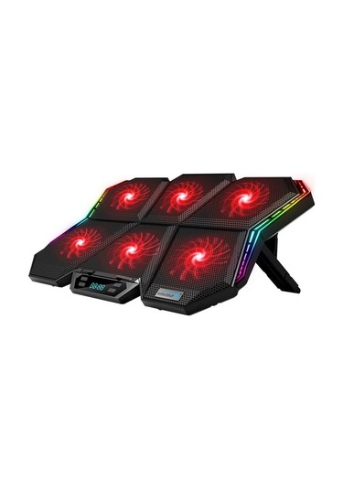Coolcold Led K40 6 Fanlı 17 İnç Rgb Laptop Notebook Soğutucu Stand