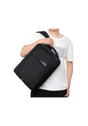 Novahub Oumantu 2101-1 Su Geçirmez Bilgisayar Çantası, Karınca Kumaş Siyah Çok Renkli Çok Renkli