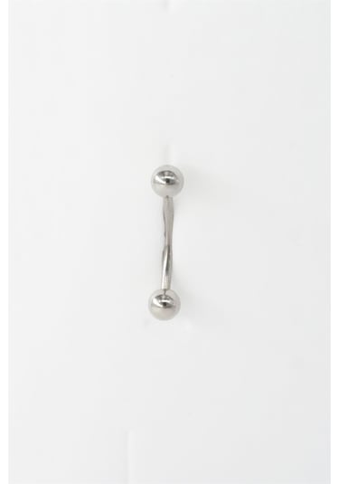 Kadın 316l Anti Alerjenik Topcuklu Piercing Gümüş